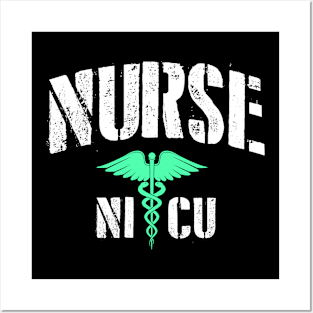 Nurse NICU Green Posters and Art